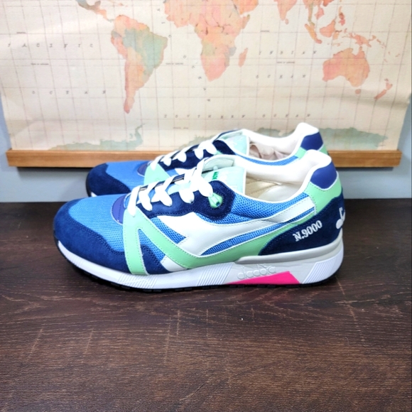 BRAND NEW Diadora N9000 Made in Italy 'Night Blue' Mens Size 11.0 - Picture 3 of 5
